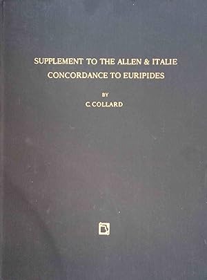 Bild des Verkufers fr A Concordance to Euripides & Supplement to the Allen & Italie Concordance to Euripides (2 volumes) zum Verkauf von Logo Books Buch-Antiquariat