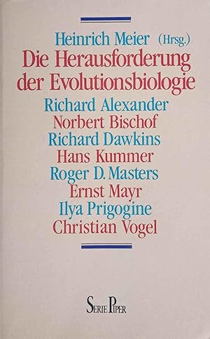 Die Herausforderung der Evolutionsbiologie. Heinrich Meier (Hrsg.). Mit Beitr. von Richard D. Ale...