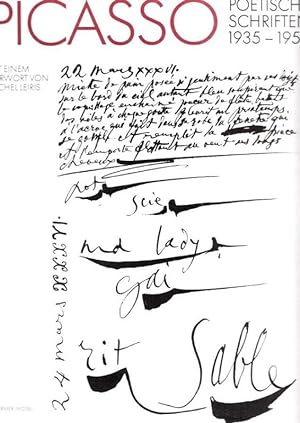 Image du vendeur pour Picasso - Die poetischen Schriften 1935 - 1959. Franzsische Originalausgabe. mis en vente par Antiquariat Carl Wegner