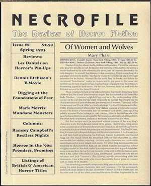 Imagen del vendedor de NECROFILE; The Review of Horror Fiction: No. 8, Spring 1993 a la venta por Books from the Crypt