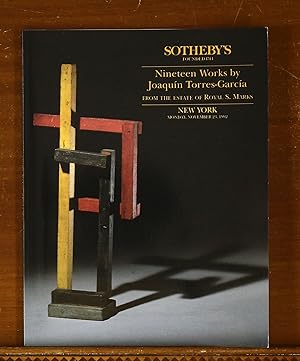 Sotheby's Auction Catalog: Nineteen Works by Joaquin Torres-Garcia from the Estate of Royal S. Ma...
