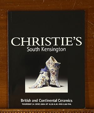 Christie's Auction Catalog: British and Continental Ceramics. South Kensington, June 24, 2004