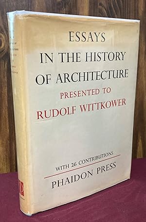 Image du vendeur pour Essays in the History of Architecture Presented to Rudolf Wittkower mis en vente par Palimpsest Scholarly Books & Services