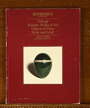 Sotheby's Auction Catalog: Faberge, Russian Works of Art, Objects of Vertu, Silver and Gold. New ...