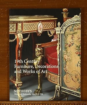 Sotheby's Auction Catalog: 19th Century Furniture, Decorations and Works of Art. New York, March ...