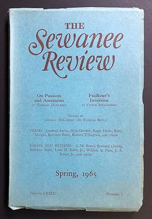 Image du vendeur pour The Sewanee Review, Volume 73, Number 2 (LXXIII; Spring 1965) - includes The Dark Waters by Cormac McCarthy (his first literary appearance) mis en vente par Philip Smith, Bookseller