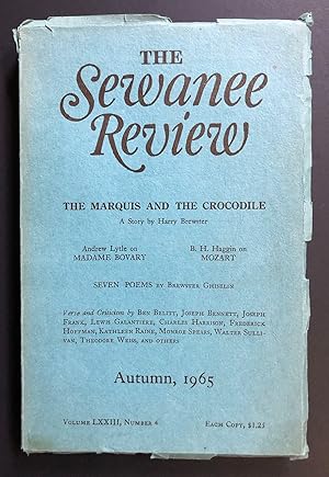 Immagine del venditore per The Sewanee Review, Volume 73, Number 4 (LXXIII; Autumn 1965) - includes a review of The Orchard Keeper by Cormac McCarthy venduto da Philip Smith, Bookseller