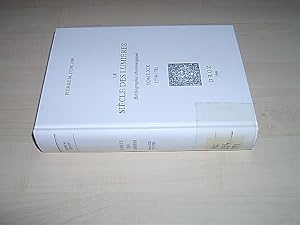 Imagen del vendedor de Le sicle des Lumires. Bibliographie chronologique. Tome 19: 1779 - 1781. (= Histoire des ides et critique littraire; Vol. 376). a la venta por Antiquariat Andree Schulte