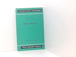 Seller image for Der Sophist: Zweisprachige Ausgabe (Philosophische Bibliothek) griech.-dt. for sale by Book Broker