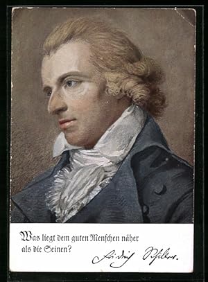 Bild des Verkufers fr Ansichtskarte Deutsche Mnner - deutsche Worte, Friedrich Schiller zum Verkauf von Bartko-Reher