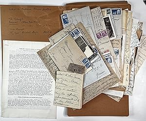 Ensemble de lettres et documents écrits par Nouno Judlin