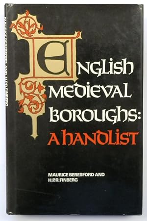Seller image for English Medieval Boroughs: A Handlist for sale by PsychoBabel & Skoob Books