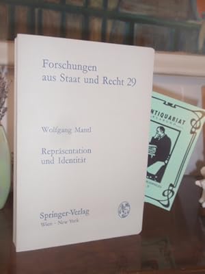 Seller image for Reprsentation und Identitt. Demokratie im Konflikt. Ein Beitrag zur modernen Staatsformenlehre. for sale by Antiquariat Klabund Wien