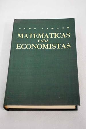 Matemáticas para economistas