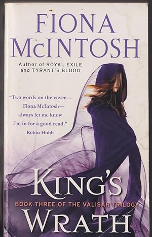 Seller image for King's Wrath: Book 3 of the Valisar Trilogy (Valisar, 3) for sale by Caerwen Books