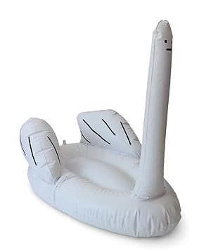 Swan Pool Float ( white plastic swan by David Shrigley)