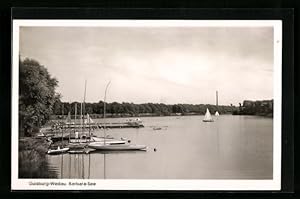 Bild des Verkufers fr Ansichtskarte Duisburg-Wedau, Segeln auf dem Barbara-See zum Verkauf von Bartko-Reher