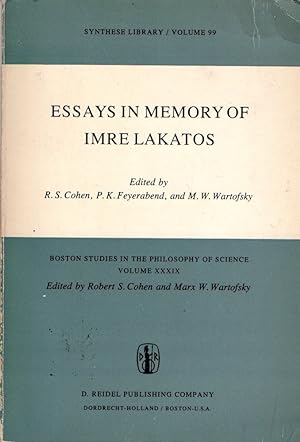 Bild des Verkufers fr Essays in memory of Imre Lakatos. Volume XXXIX zum Verkauf von Messinissa libri