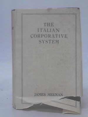 Imagen del vendedor de The Italian Corporative System a la venta por World of Rare Books