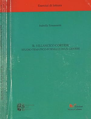 Bild des Verkufers fr Il villancico cortese Studio tematico-formale di un genere zum Verkauf von Biblioteca di Babele