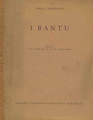 Imagen del vendedor de I Bantu a la venta por Biblioteca di Babele