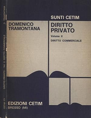 Bild des Verkufers fr Diritto privato Vol. II Diritto commerciale zum Verkauf von Biblioteca di Babele