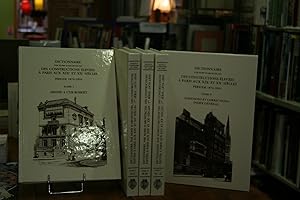 Imagen del vendedor de Dictionnaire par noms d'architectes des constructions leves  Paris aux XIX et XX sicles (5vol). a la venta por Librairie les Utopiques