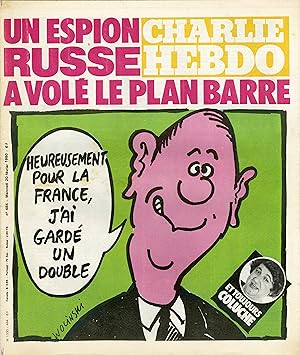 "CHARLIE HEBDO N°484 du 20/2/1980" WOLINSKI: UN ESPION RUSSE A VOLÉ LE PLAN BARRE / CABU : LA VEU...