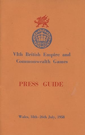 Seller image for VITH BRITISH EMPIRE AND COMMONWEALTH GAMES - PRESS GUIDE (WALES 1958) for sale by Sportspages