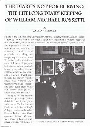 Bild des Verkufers fr Rossetti: The Lifelong Diary Keeping of William Michael Rossetti. An original article from The British Diarist journal, 2003. zum Verkauf von Cosmo Books