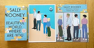 Seller image for Beautiful World Where are You? Signed Waterstones Ltd Edition, coloured text block + Extra Short Story. New Fine 1st print. Complete with a rare colour print plus the Five Character Bookmarks and Pin Badge for sale by UKBookworm