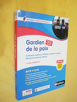 Gardien de la paix Concours 2023 2024 écrit + oral