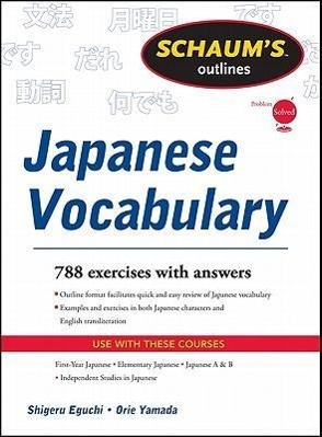 Bild des Verkufers fr Schaum s Outline of Japanese Vocabulary zum Verkauf von moluna