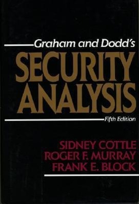 Image du vendeur pour Graham & Dodd\ s Security Analysis mis en vente par moluna