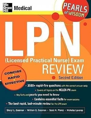Bild des Verkufers fr LPN (Licensed Practical Nurse) Exam Review: Pearls of Wisdom, Second Edition zum Verkauf von moluna