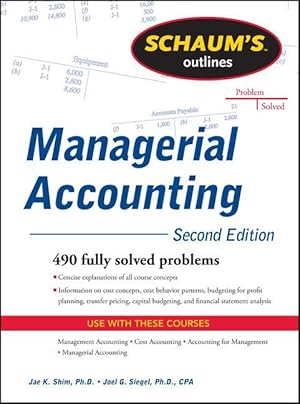 Seller image for Schaum\ s Outline of Managerial Accounting for sale by moluna