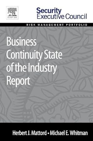 Bild des Verkufers fr Business Continuity State of the Industry Report zum Verkauf von moluna