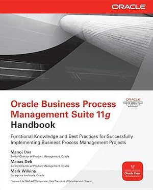Bild des Verkufers fr Oracle Business Process Management Suite 11g Handbook zum Verkauf von moluna