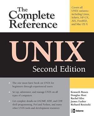 Image du vendeur pour Unix: The Complete Reference, Second Edition mis en vente par moluna