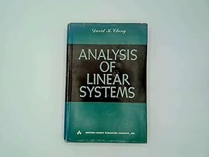 Bild des Verkufers fr Analysis of Linear Systems (World Student S.) zum Verkauf von Goldstone Rare Books