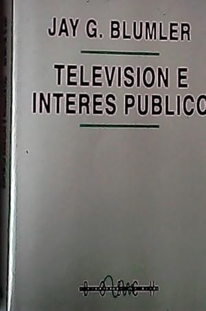 Seller image for Televisin e inters pblico for sale by Librera La Candela