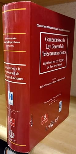 Imagen del vendedor de Comentarios a la Ley General de Telecomunicaciones (Aprobada por Ley 32/2003, de 3 de noviembre) a la venta por Librera La Candela