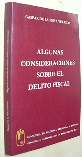 Imagen del vendedor de Algunas consideraciones sobre el delito fiscal a la venta por Librera La Candela