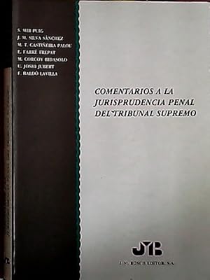 Seller image for Comentarios a la jurisprudencia penal del Tribunal Supremo for sale by Librera La Candela