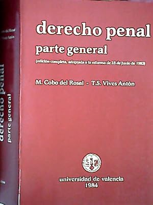 Imagen del vendedor de Derecho penal. Parte general a la venta por Librera La Candela