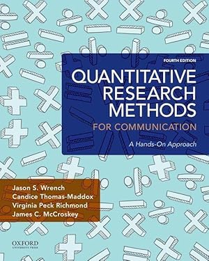 Bild des Verkufers fr Wrench, J: Quantitative Research Methods for Communication zum Verkauf von moluna