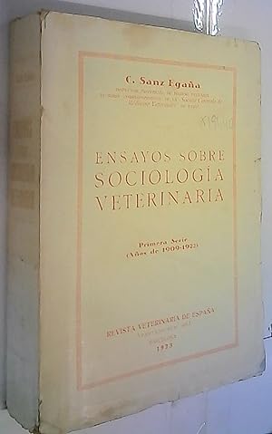 Seller image for Ensayos sobre sociloga veterinaria. Primera serie ao 1909 - 1922 for sale by Librera La Candela