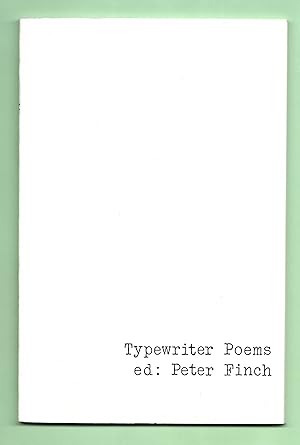 Seller image for Typewriter Poems [U.S. Edition] for sale by The Bookshop at Beech Cottage