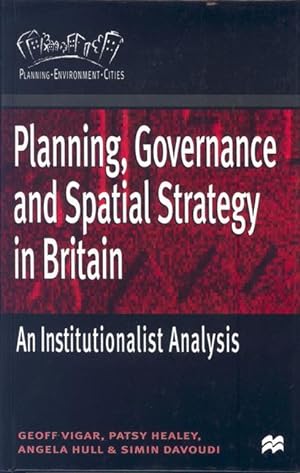 Bild des Verkufers fr Planning, Governance and Spatial Strategy in Britain zum Verkauf von moluna