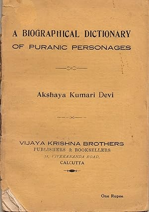 Biographical Dictionary of Puranic Personages